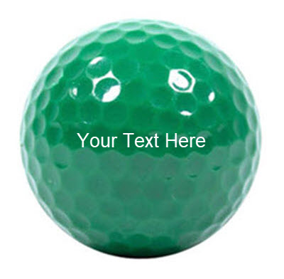 Personalized Dark Green Golf Balls - New