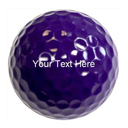 Dark Purple Personalized Golf Ball