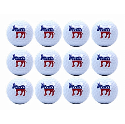 Novelty Democratic Donkey Golf Balls