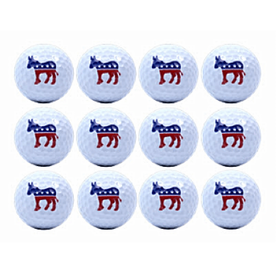 Novelty Democratic Donkey Golf Balls