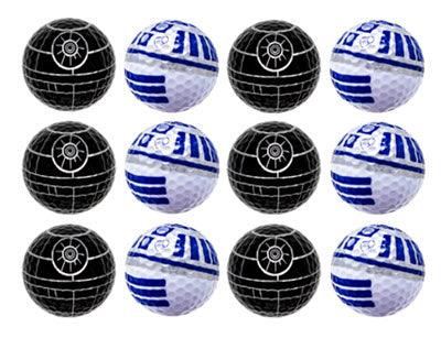 New Novelty Droid and Death Star Golf Balls - ReNew Golf Balls