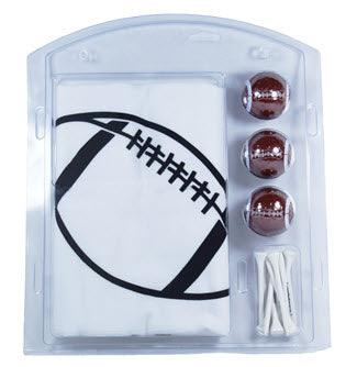 New Football Golf Towel, Balls and Tees Set - ReNew Golf Balls