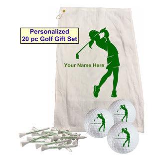 New Women's Personalized Golf Towel Set - 6 color choices! - ReNew Golf Balls