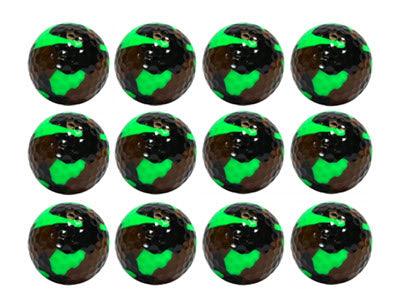 New Novelty Green Camo Golf Balls - ReNew Golf Balls