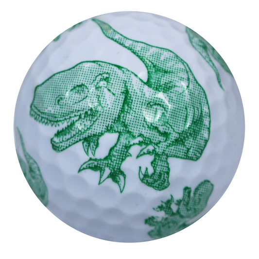 New Novelty Green T-Rex Golf Balls
