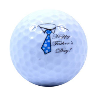 Happy Father's Day Tie Golf Balls