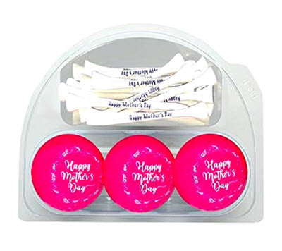 New Novelty Happy Mother's Day Golf Balls and Tees Set