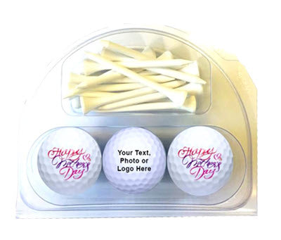 New Personalized Novelty Happy Mother's Day Golf Balls and Tees Set