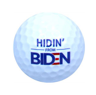 Novelty Hidin' From Biden Golf Balls