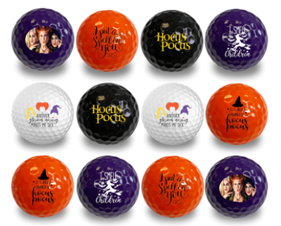 New Novelty Hocus Pocus Mix Golf Balls