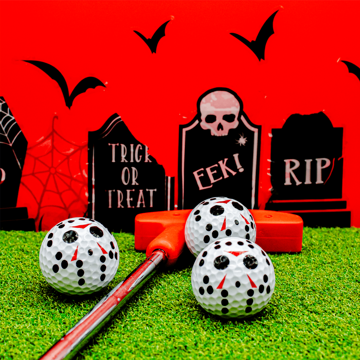 New Novelty Horror Hockey Mask Golf Balls - ReNew Golf Balls