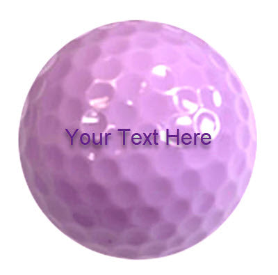 light purple personalized golf balls