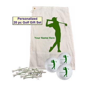 New Men's Personalized Golf Towel Set - 6 color choices! - ReNew Golf Balls