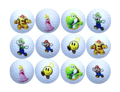 New Novelty Mario and Friends Golf Balls