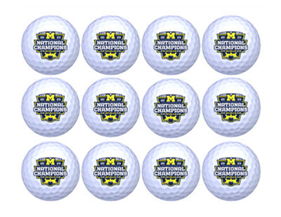 New Novelty Michigan National Champions White Golf Balls