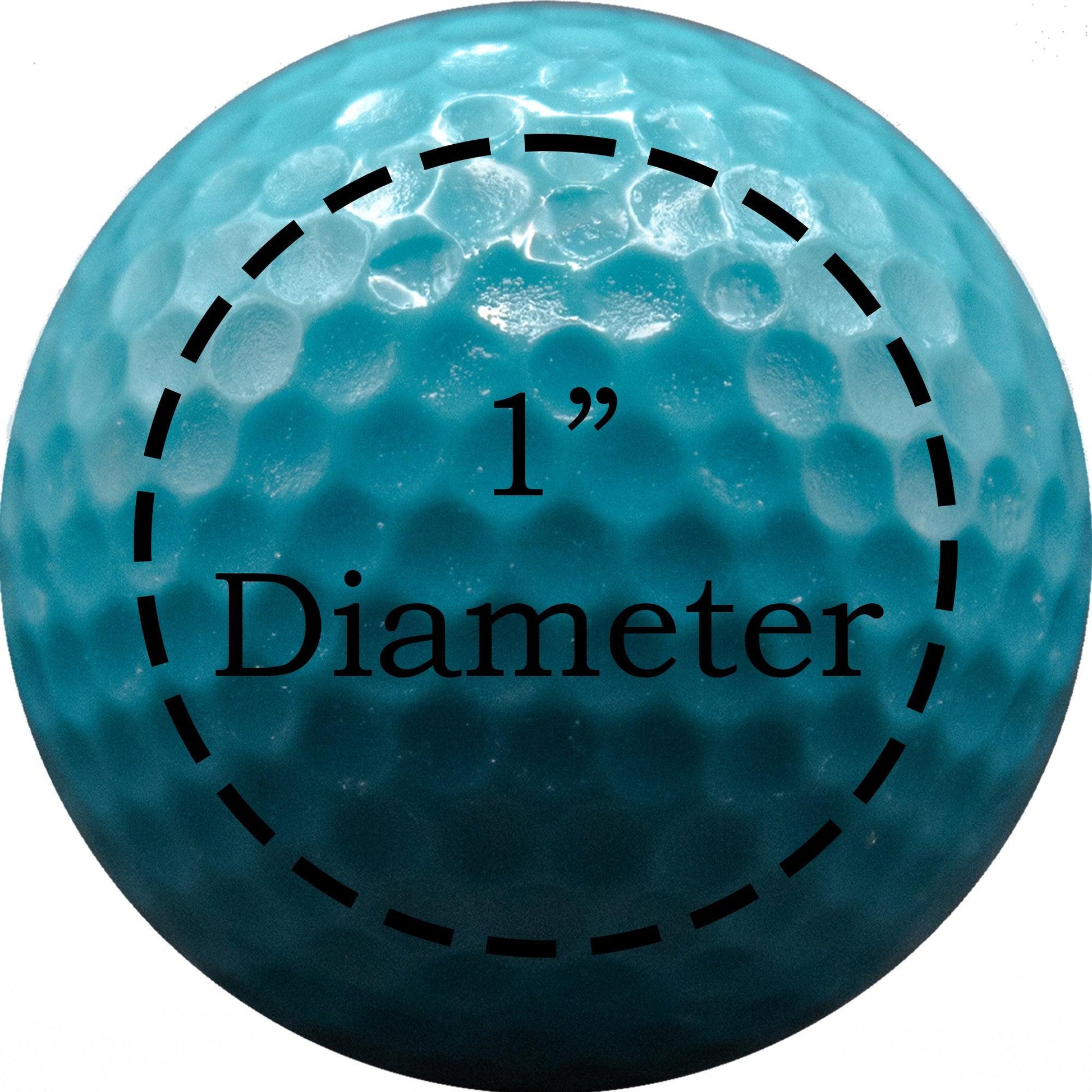 Personalized Neon Blue Golf Balls - New - ReNew Golf Balls