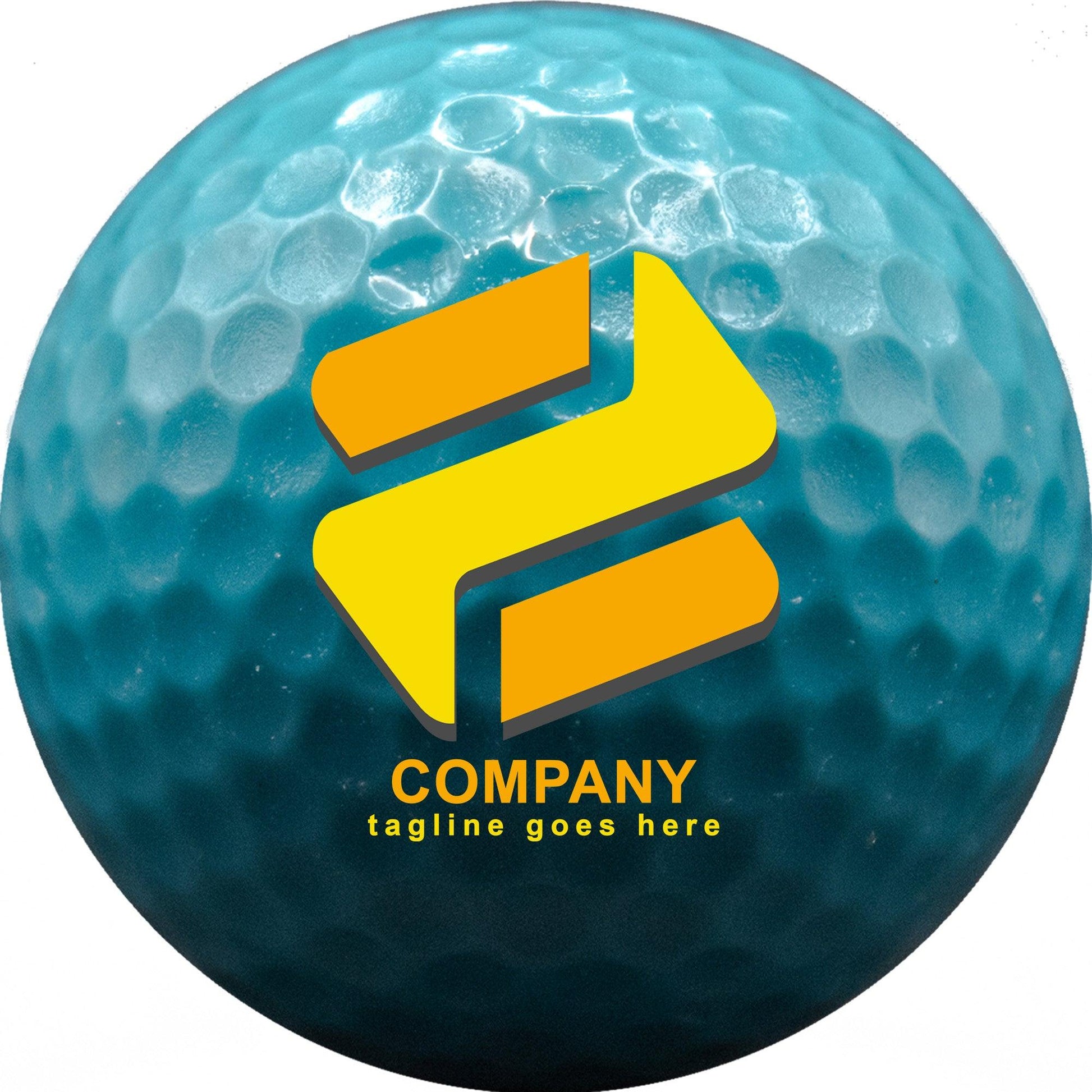 Personalized Neon Blue Golf Balls - New - ReNew Golf Balls