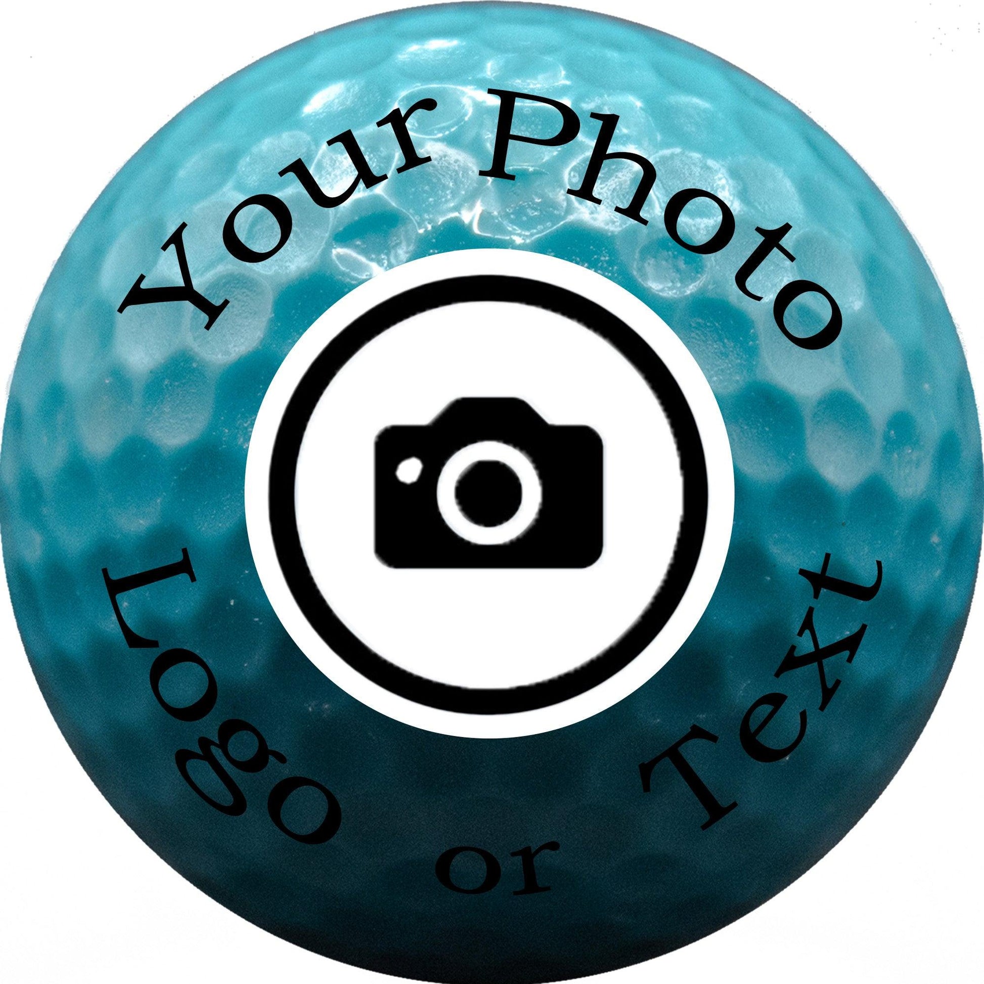 Personalized Neon Blue Golf Balls - New - ReNew Golf Balls