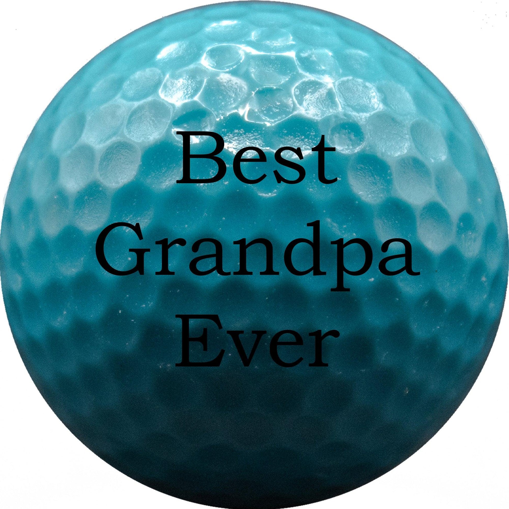Personalized Neon Blue Golf Balls - New - ReNew Golf Balls