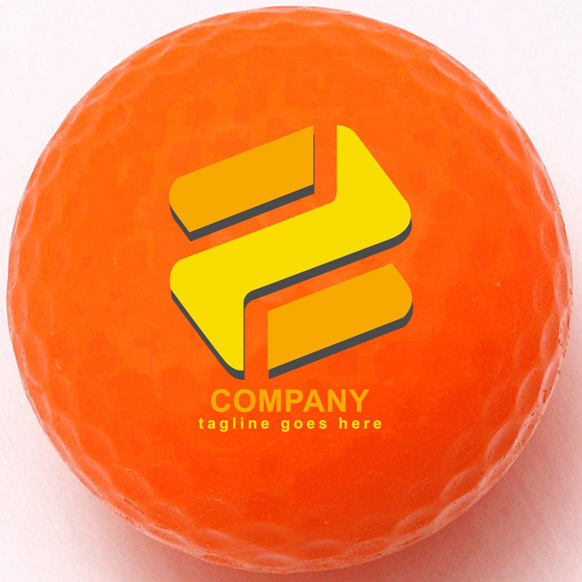 Personalized Neon Orange Golf Balls - New - ReNew Golf Balls