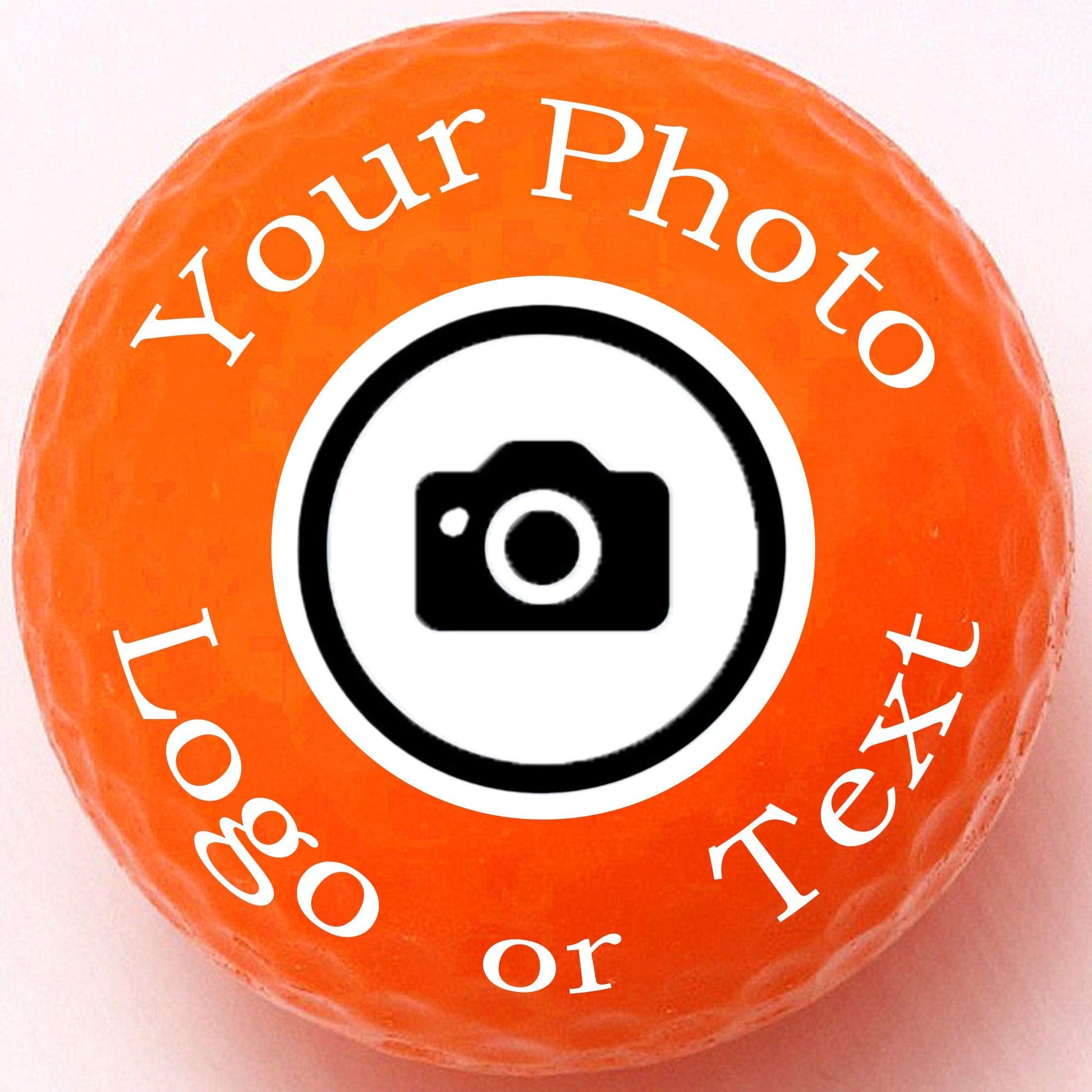 Personalized Neon Orange Golf Balls - New - ReNew Golf Balls