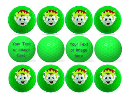 New Personalized Novelty Elf Golf Balls