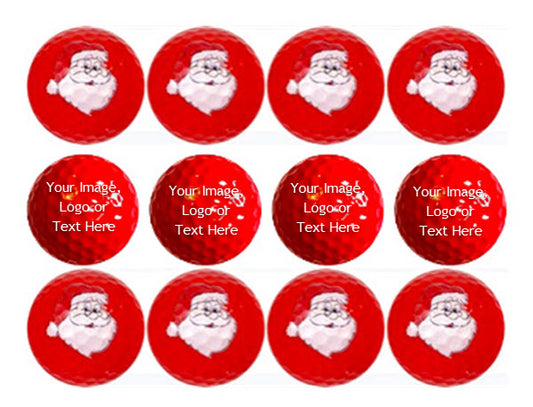 New Personalized Novelty Santa Golf Balls