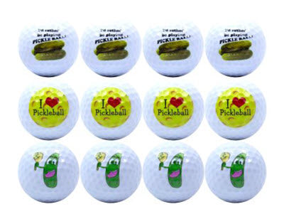 New Novelty Deluxe Pickleball Mix of Golf Balls