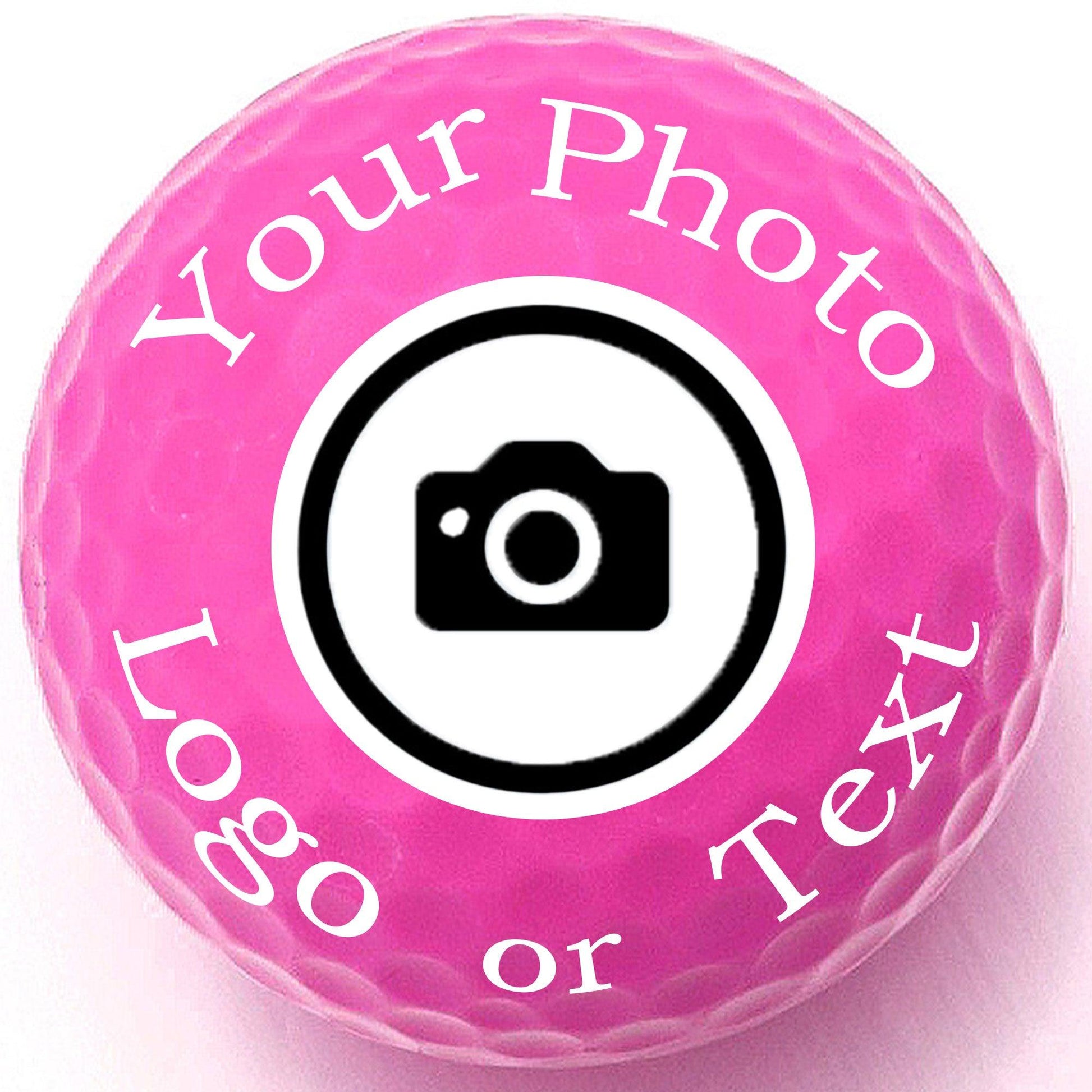 Personalized Hot Pink Golf Balls - New - ReNew Golf Balls