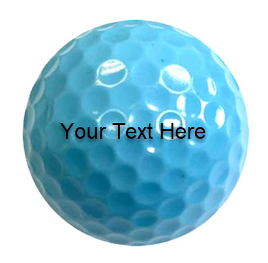 Light Baby Blue Personalized Golf Ball