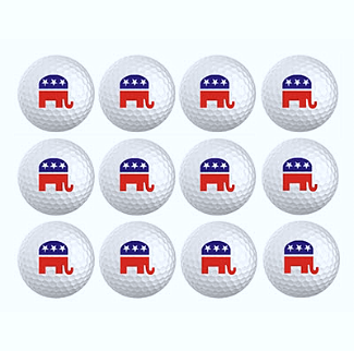 Novelty Republican Elephant Golf Balls