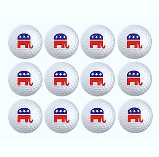 Novelty Republican Elephant Golf Balls