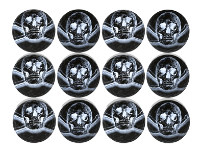 New Novelty Black Skull Golf Balls - ReNew Golf Balls