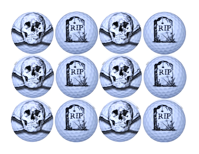 New Novelty Halloween Skulls and RIP Golf Balls - ReNew Golf Balls