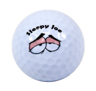 New Novelty Sleepy Joe Eyes Golf Balls