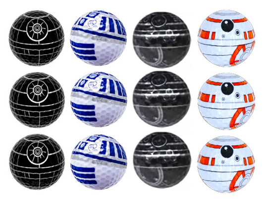 New Novelty Star Wars #1 Set of Golf Balls