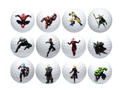 New Novelty Superhero Golf Balls