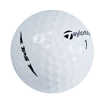 Close-up of White Refurbished TP5 Golf Balls in Pristine Condition