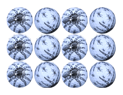 New Novelty Hairy Spider Golf Balls - ReNew Golf Balls