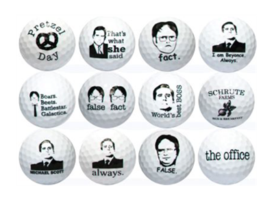 New Novelty The Office Golf Balls
