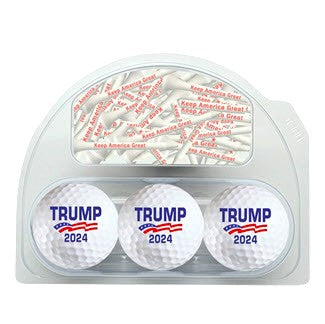 New Novelty Trump 2024 Golf Balls and Tees Set #1