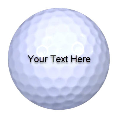 White personalized golf balls