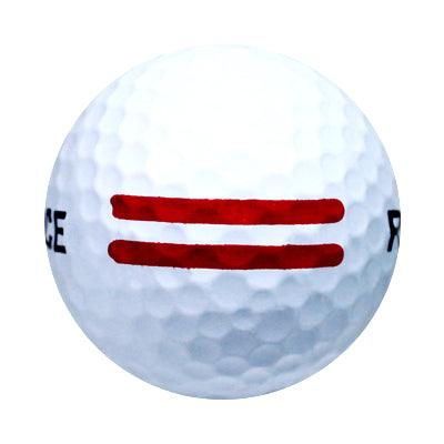 White Range Balls with Red Stripe - 5 dozen to 100 dozen - ReNew Golf Balls