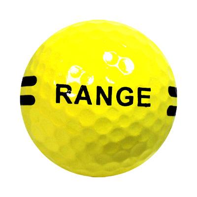Yellow Range Balls with Black Stripe - 5 dozen to 100 dozen - ReNew Golf Balls