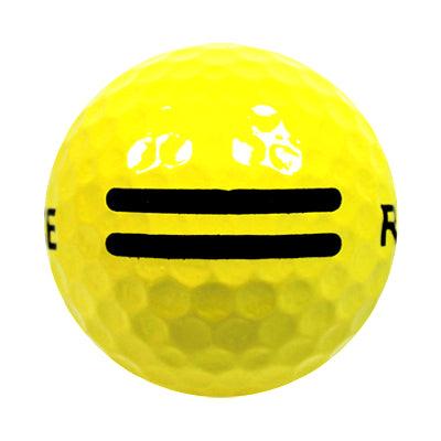 Yellow Range Balls with Black Stripe - 5 dozen to 100 dozen - ReNew Golf Balls