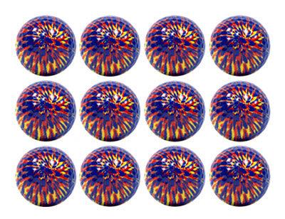 New Novelty Yellow Tie Dye Novelty Golf Balls