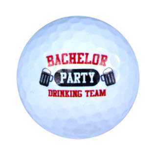 New Novelty Bachelor Party Drinking Team Golf Balls