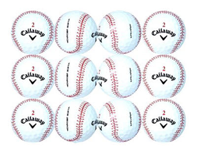 Personalized Callaway Chrome Soft Baseball Golf Balls - 1 Dozen