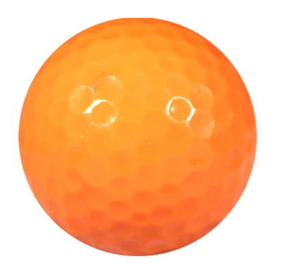 blank juicy orange colored personalized golf ball