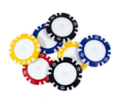 Set of 48 Personalized Magnetic Poker Chip Ball Markers - ReNew Golf Balls